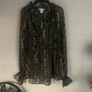 Snakeskin blouse